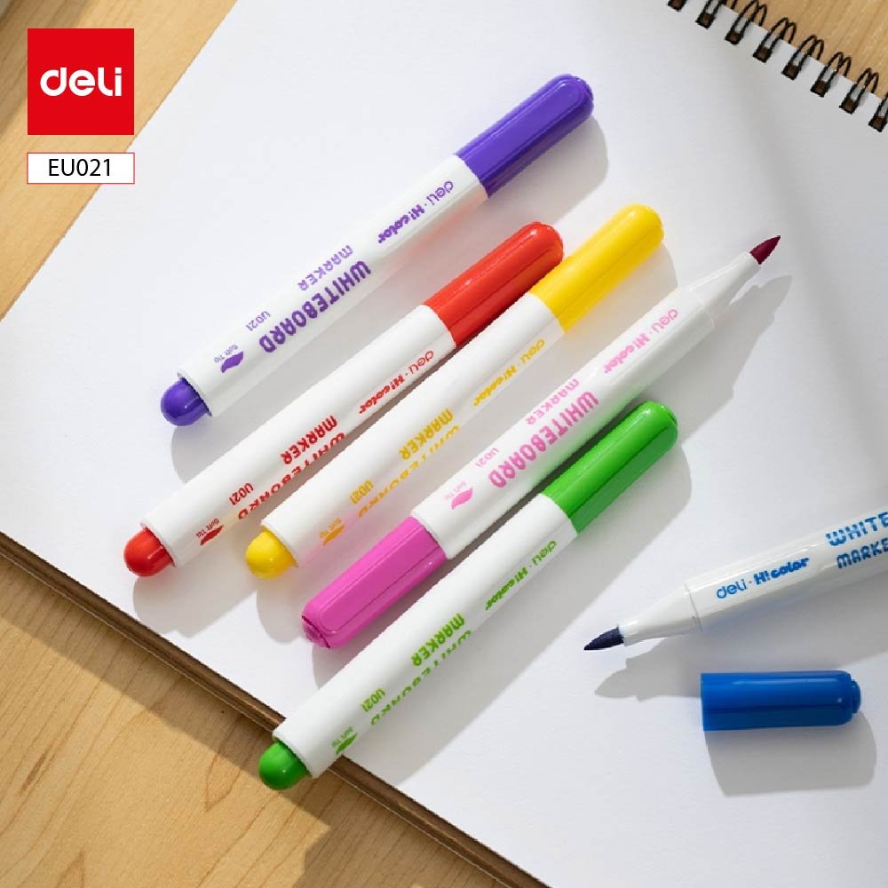 ديلي قلم سبورة بيضاء - رأس ريشة - 8 ألوان - EU021